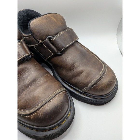 VTG Dr. Martens MIE Monk Strap Chunky Soles England‎ Shoes UK 4 US 5 W 7 Grunge main image 9